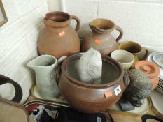 ASSORTED RUSTIC KITCHEN POTTERY etc.