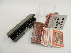 WILL'S WOODBINE DOMINOES, in original tin box and Guinness playing cards (2)