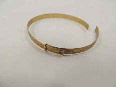 9CT GOLD BROKEN BANGLE, 5.5g