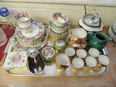ASSORTED CHINA & CERAMICS, including Royal Albert rose decorated part coffee set, etc. Provenance: