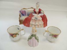 ROYAL DOULTON 'BELLE O' THE BALL' HN1997, together with Royal Doulton 'Penny' HN2338, and two