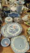PARCEL OF CERAMICS, including Wedgwood fluted vase