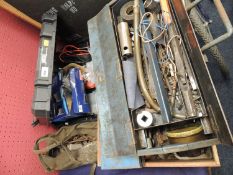 QUANTITY OF ASSORTED TOOLS, ELECTRIC RELATED TOOLBOX, etc.