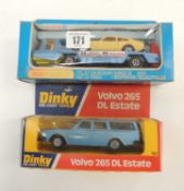 DINKY VOLVO 265 DL ESTATE (122) (boxed), also Matchbox Super Kings K-2 car recovery vehicle (