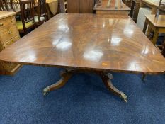 LATE REGENCY MAHOGANY PEDESTAL BREAKFAST TABLE c. 1820, 151 x 108cms Provenance: East Cheshire
