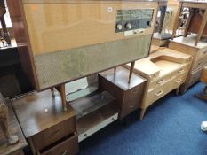 EARLY G PLAN 'E GOMME' OAK DRESSING TABLE, mahogany dressing table, and a Stella radiogram (3) - N.