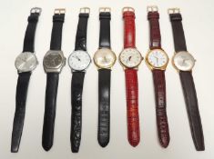 ASSORTED GENTS' WRISTWATCHES, including Heuer titanium quartz wristwatch, no. 825213, 34mms (diam.),