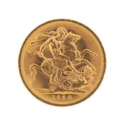 ELIZABETH II GOLD SOVEREIGN, 1968, 8.0gms Provenance: deceased estate Swansea Comments: good