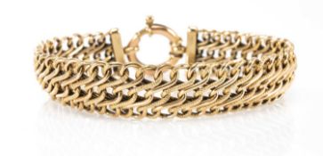 9CT GOLD BRACELET, 'S' link, 20cms long, 13.2gms Provenance: private collection Vale of Glamorgan