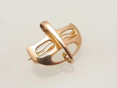 MURRLE BENNETT 9CT GOLD BROOCH, in secessionist style, 25mms, 3.4g Provenance: private collection