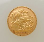 EDWARD VII HALF-SOVEREIGN, 1902, 3.95g Provenance: private collection Gwynedd Please note: this