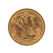ELIZABETH II GOLD SOVEREIGN, 1968, 8.0gms Provenance: deceased estate Swansea Comments: good