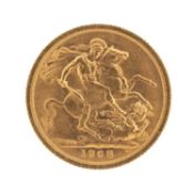 ELIZABETH II GOLD SOVEREIGN, 1968, 8.0gms Provenance: deceased estate Swansea Comments: good
