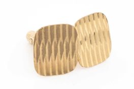 PAIR OF 9CT GOLD CUFFLINKS, geometric design, 6.9gms (2) Provenance: private collection