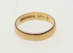18CT GOLD WEDDING RING, size L, weight approx. 3g Provenance: private collection Merseyside Please
