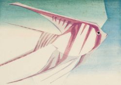 ‡ MERYL WATTS limited edition (8/50) etching - entitled 'Angel Fish', signed, 25 x 33cms Provenance: