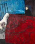 ‡ TERRY JONES oil on canvas - entitled verso, 'Gran', signed, 126 x 101cms Provenance: private