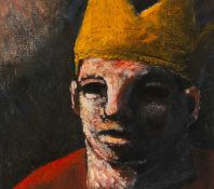 ‡ JAMES DONOVAN acrylic on paper - entitled verso 'The Heir', signed and dated verso 1997, 16 x