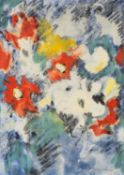 ‡ VIVIENNE WILLIAMS mixed media - entitled verso 'Wild Daisies' on Attic Gallery label, signed, 34.5
