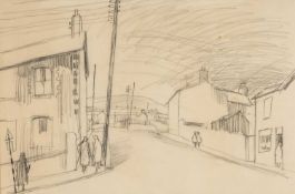 ‡ GEORGE CHAPMAN pencil on paper - preliminary sketch with annotations entitled verso, 'Aberavon' on