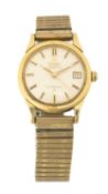 18CT OMEGA CONSTELLATION AUTOMATIC CALENDAR WRISTWATCH, 1960, Ref. 870.56848, 24J Cal. 561 movement,