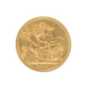 ELIZABETH II GOLD SOVEREIGN, 1981, 7.9g Provenance: private collection Cardiff Comments: minor