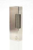 DUNHILL SILVER PLATED ROLLAGAS 'BARLEY CORN' LIGHTER, with Dunhill logo to front and base, no.