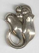 GEORG JENSEN SILVER BROOCH (100B) London 1959, 40mms, 9.7gms Provenance: private collection