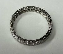 DIAMOND ETERNITY RING, set in platinum, size N, 3.5g Provenance: private collection Chester