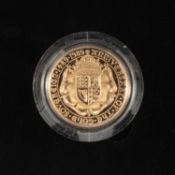 THE QUEEN ELIZABETH II PROOF GOLD DOUBLE SOVEREIGN, 1989, 16.0gms, boxed with London Mint Office