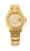 ROLEX LADY'S 18K GOLD OYSTER PERPETUAL YACHT-MASTER WRISTWATCH, ref. model 169628, serial No.
