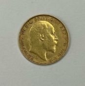 EDWARD VII HALF SOVEREIGN, 1903 (VF), weight approx. 4g Provenance: private collection Cheshire