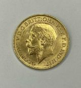 GEORGE V SOVEREIGN, 1913 (EF), weight approx. 8g Provenance: private collection Cheshire