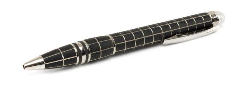 MONTBLANC STARWALKER METAL & RUBBER BALLPOINT PEN, 13.6cms (l) Provenance: private collection Vale