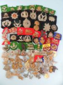 QUANTITY OF MILITARY CAP BADGES, approx. 85 Provenance: private collection Wrexham Comments: may
