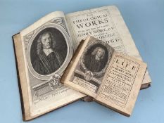 DR HENRY MORE THEOLOGICAL WORKS, published London 1708, contemporary leather binding, XJ Leslie