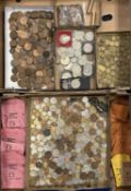 QUANTITY OF MIXED BRITISH & FOREIGN COINS Provenance: private collection Denbighshire