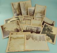 COLLECTION OF EARLY AMERICAN BLACK & WHITE PHOTOGRAPHS, Glens Falls, New York, mounted on card, 23 x