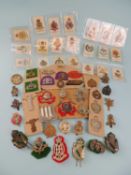 ASSORTMENT OF CAP BADGES, including 1st Armoured Motor Battery, some Irish regiments, Inns of