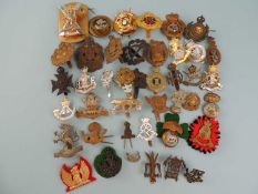 ASSORTED MILITARY CAP BADGES, including 21st (Empress of India's) Lancers, 29th Battalion (Irish