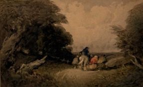 PAUL H. ELLIS (active 1882-1908) watercolour - a moorland path, 15.5 x 24cms Provenance: private