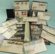 TWO ALBUMS OF MODERN FIRST DAY COVERS c. 1969-1982, along with a mixed stamp album and a number of