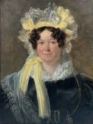 E. F. LAMBERT (fl. 1823-1846) oil on canvas - A Lady in Her Finery, inscribed verso and dated