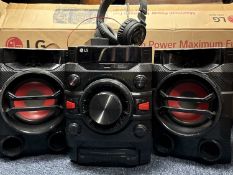 LG MINI HI-FI SYSTEM (CM4360), boxed; with a pair of Betron headphones Provenance: private