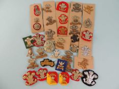 QUANTITY OF MILITARY BADGES, principally Welsh Regiments (37) Provenance: private collection Wrexham