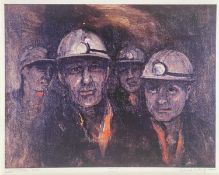 ‡ VALERIE GANZ (Welsh, 1936-2015) limited edition (13/75) colour print - study of four colliers,