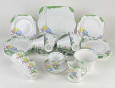 HEATHCOTE 'THE LEA' PATTERN TEA SERVICE, 1930s, approx. 39 pieces Provenance: private collection