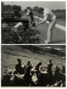 ‡ DAVID WILLIAMS (British, 20th century) two black and white photographs - 'Platform Minffordd