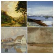 VARIOUS ARTISTS / MEDIUMS, 19th century and later, including GEORGE SYKES (b. 1863) watercolour -