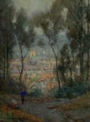 WILLIE STEPHENSON (British, 1857-1938) watercolour - entitled verso 'Bay of Colwyn from Bryn Euryn',